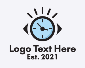 Optic - Optical Clock Timer logo design