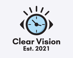Optical - Optical Clock Timer logo design