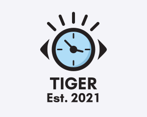 Optometrist - Optical Clock Timer logo design