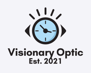 Optic - Optical Clock Timer logo design