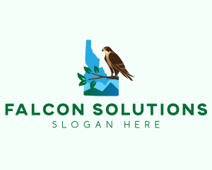 Idaho State  Peregrine Falcon logo design