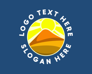 Tourism - Scorching Desert Sun logo design