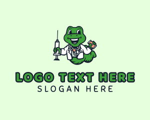 Mascot - Snake Vaccine Doctor logo design