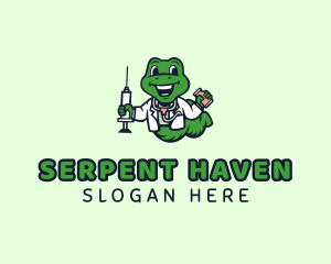 Reptile - Snake Vaccine Doctor logo design