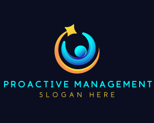 Management - Leadership Community Management logo design