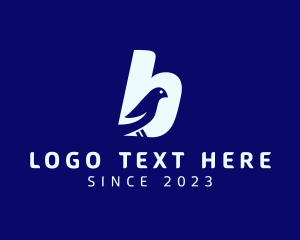 Birdwatching - Letter B Pigeon logo design