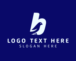 Letter B Pigeon Logo