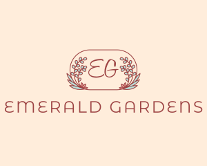 Vineyard Leaves Feminine Cosmetics logo design