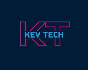 Techno Neon Bar logo design