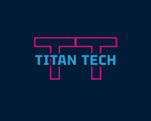 Techno Neon Bar logo design