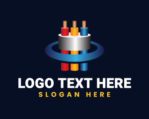 Network - Electrical Wire Network logo design