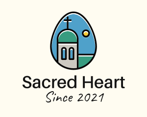 Catholic Church Egg logo design