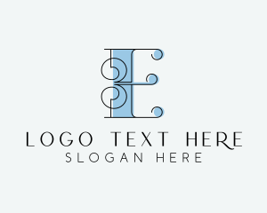 Fashion - Styling Boutique Letter E logo design