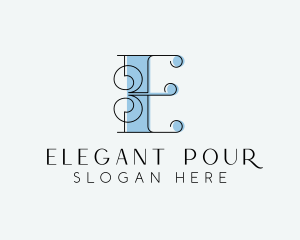 Styling Boutique Letter E logo design