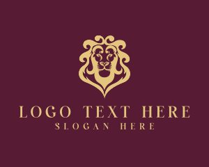Luxury - Royal Lion Head logo design