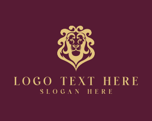 Ornamental - Royal Lion Head logo design