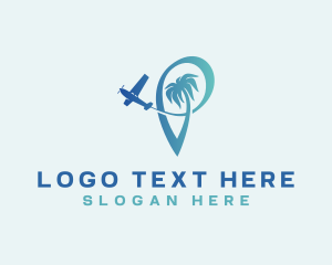 Tourist - Travel Plane Destination Tour logo design