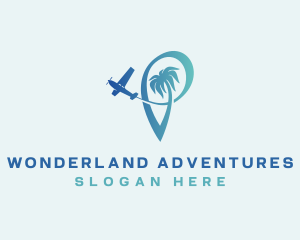 Travel Plane Destination Tour logo design