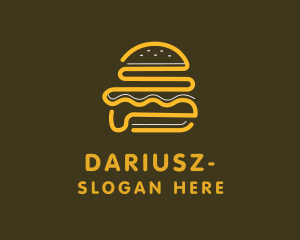 Abstract Burger Bun Logo