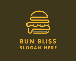 Bun - Abstract Burger Bun logo design