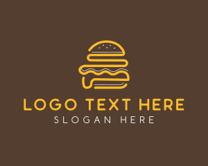 Abstract Burger Bun logo design