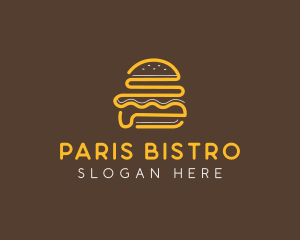 Abstract Burger Bun logo design