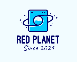 Washing Machine Planet logo design