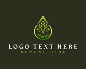 Lifestyle - Eco Tree Droplet logo design