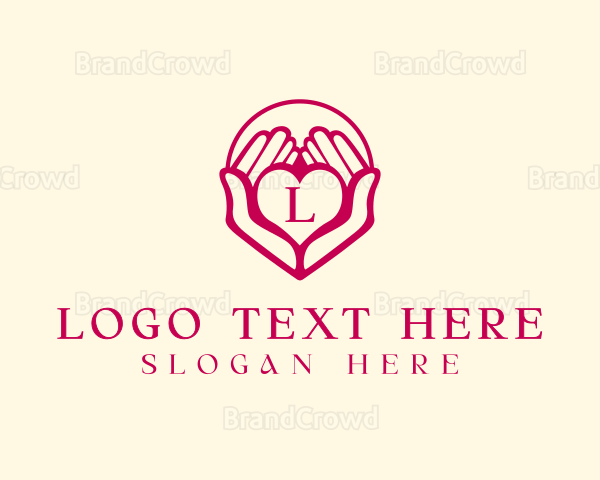 Heart Hand Love Logo