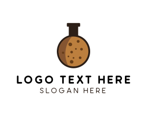 Test Tube - Cookie Biscuit Laboratory logo design