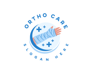 Orthopedic - Medical Arm Cast logo design