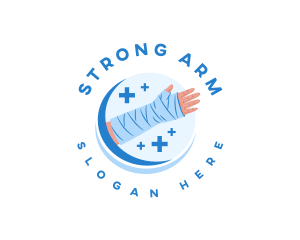 Medical Arm Cast logo design