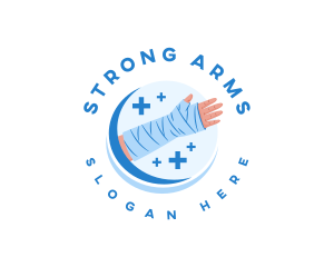 Medical Arm Cast logo design