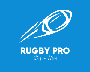 Rugby - Fast Rugby Ball logo design