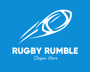 Rugby - Fast Rugby Ball logo design