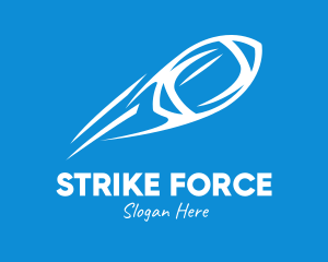 Strike - Fast Rugby Ball logo design