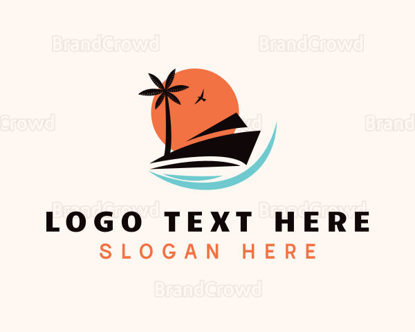 Boat Cruise Getaway Logo