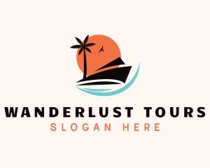 Boat Cruise Getaway logo design