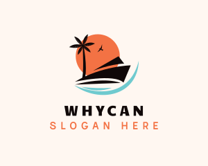 Travel Blogger - Boat Cruise Getaway logo design