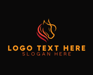 Strategist - Fiery Horse Farm logo design