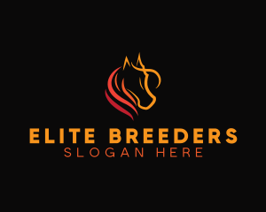 Fiery Horse Farm logo design