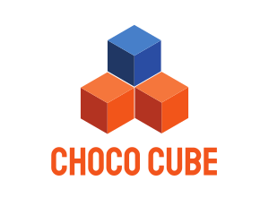 Blue & Orange Cubes logo design