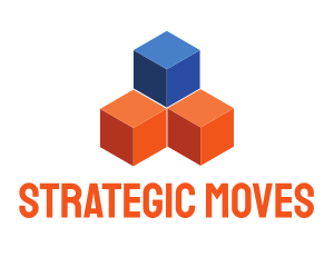 Blue & Orange Cubes logo design