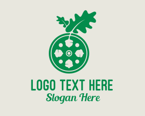 Herbal - Green Acorn Plant logo design