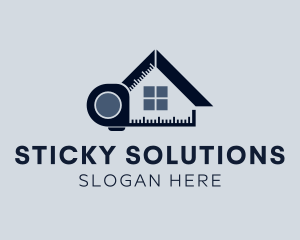 Measuring Tool Home Renovation logo design