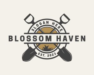 Shovel Garden Landscaping logo design