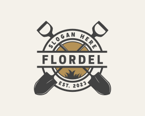 Shovel Garden Landscaping logo design