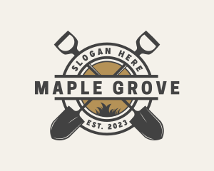 Shovel Garden Landscaping logo design