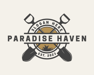 Shovel Garden Landscaping logo design