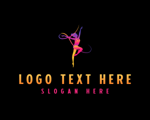 Gymnast - Gymnast Fitness Sports logo design